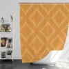 Indian Square Faded Orange Pattern Shower Curtain