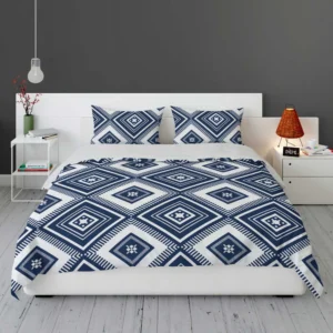 Indigo Geometric Ethnic Bedding Set 1