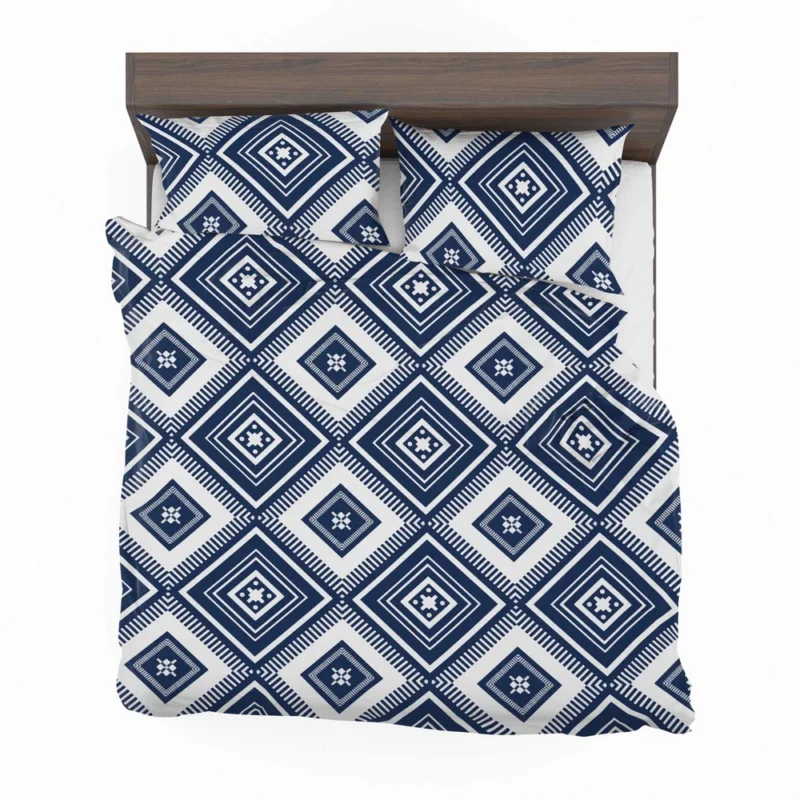 Indigo Geometric Ethnic Bedding Set 2