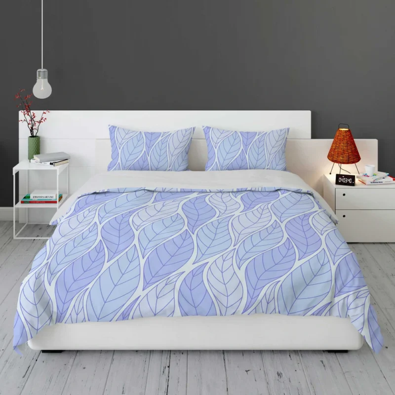 Indigo Leaf Pattern Bedding Set 1