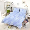 Indigo Leaf Pattern Bedding Set