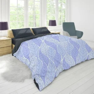 Indigo Leaf Pattern Duvet Cover 1