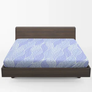 Indigo Leaf Pattern Fitted Sheet 1