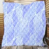 Indigo Leaf Pattern Quilt Blanket