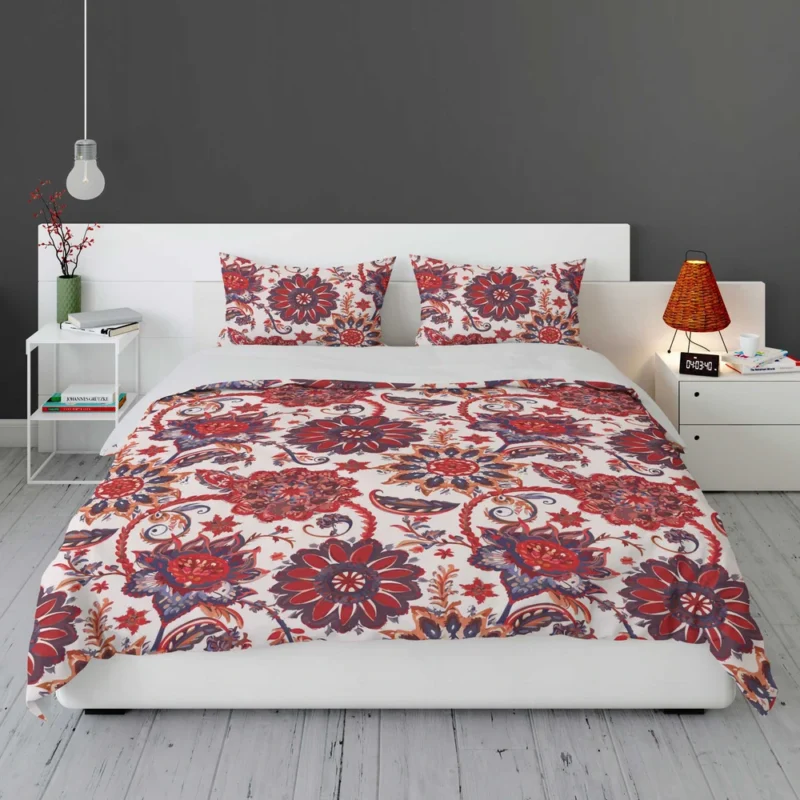 Indonesian Style Floral Design Bedding Set 1