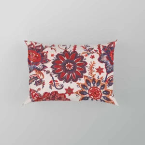 Indonesian Style Floral Design Pillow Case