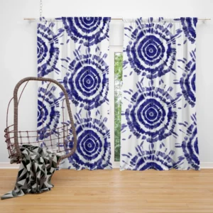 Ink Shibori Design Curtain