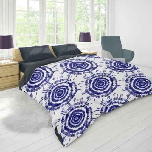 Ink Shibori Design Duvet Cover 1