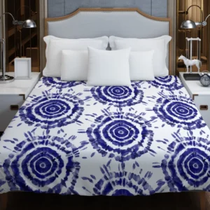 Ink Shibori Design Duvet Cover