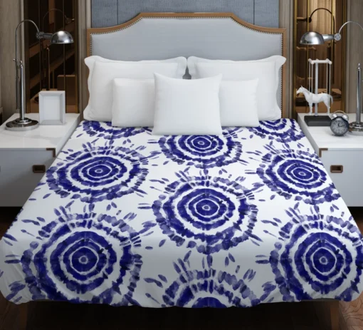 Ink Shibori Design Duvet Cover