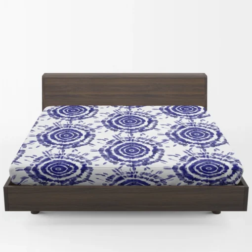 Ink Shibori Design Fitted Sheet 1