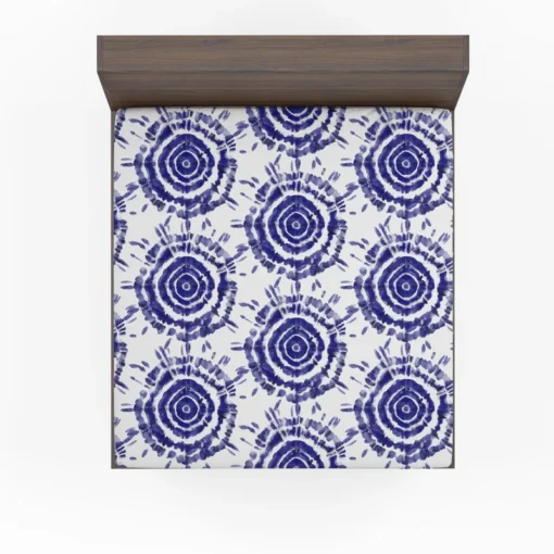 Ink Shibori Design Fitted Sheet