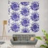 Ink Shibori Design Wall Tapestry