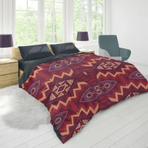 Intricate Ethnic Tribal Motif Duvet Cover 1