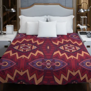 Intricate Ethnic Tribal Motif Duvet Cover