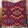 Intricate Ethnic Tribal Motif Quilt Blanket