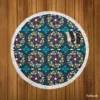 Iranian Ethnic Design Round Beach Towel