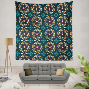 Iranian Ethnic Design Wall Tapestry