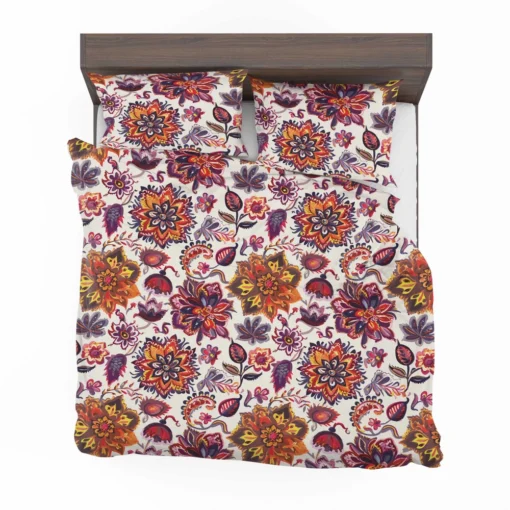 Iranian Floral Folk Pattern Bedding Set 2