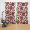 Iranian Floral Folk Pattern Curtain