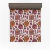 Iranian Floral Folk Pattern Fitted Sheet