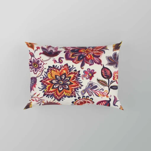 Iranian Floral Folk Pattern Pillow Case