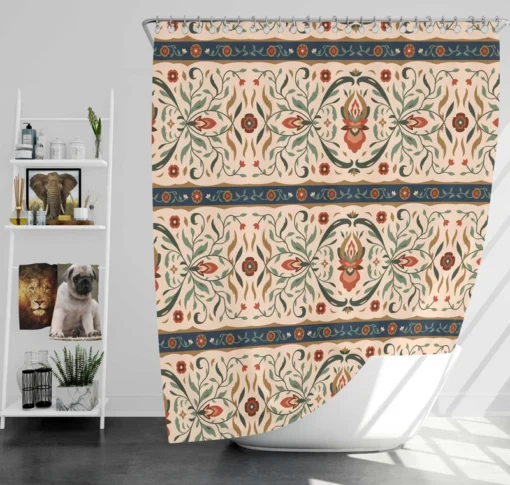 Iranian Traditional Design Shower Curtain