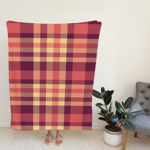 Irish Color Plaid Check Pattern Fleece Blanket