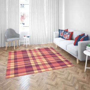 Irish Color Plaid Check Pattern Rug 2