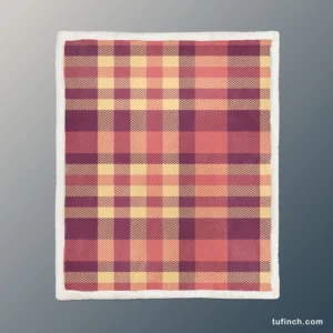 Irish Color Plaid Check Pattern Sherpa Fleece Blanket 1