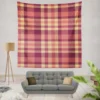 Irish Color Plaid Check Pattern Wall Tapestry