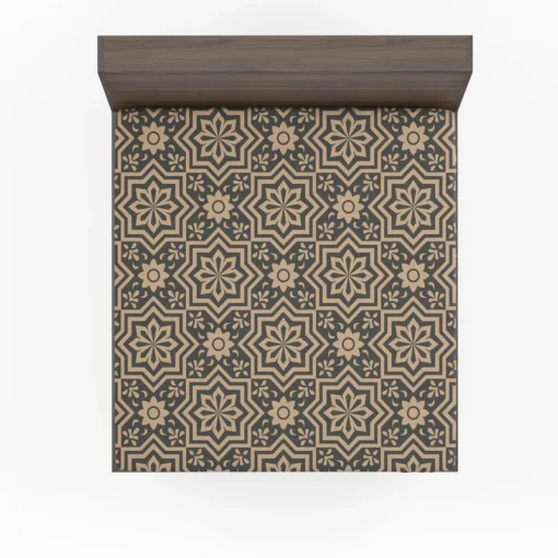 Islamic Floral Design Fitted Sheet