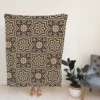 Islamic Floral Design Fleece Blanket