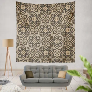 Islamic Floral Design Wall Tapestry