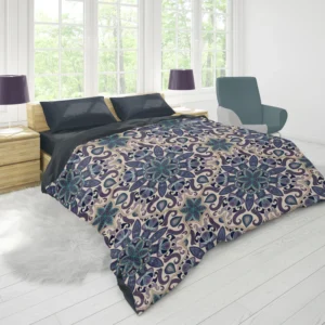 Islamic Traditional Floral Design Duvet Cover 1