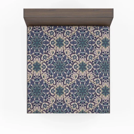 Islamic Traditional Floral Design Fitted Sheet