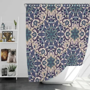 Islamic Traditional Floral Design Shower Curtain