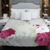 Italian Red Pink Rose Design Duvet Cover