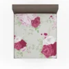 Italian Red Pink Rose Design Fitted Sheet