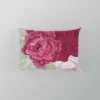 Italian Red Pink Rose Design Pillow Case