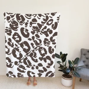 Jaguar Skin Prints Fleece Blanket