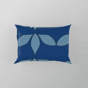 Japanese Blue Linear Pattern Pillow Case