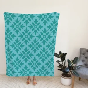 Japanese Classic Ikat Design Fleece Blanket