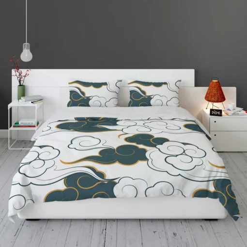 Japanese Cloud Pattern Bedding Set 1