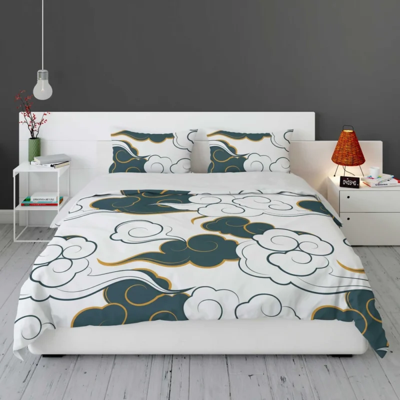 Japanese Cloud Pattern Bedding Set 1