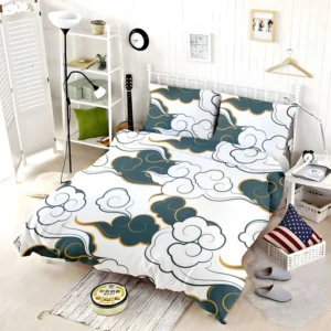 Japanese Cloud Pattern Bedding Set