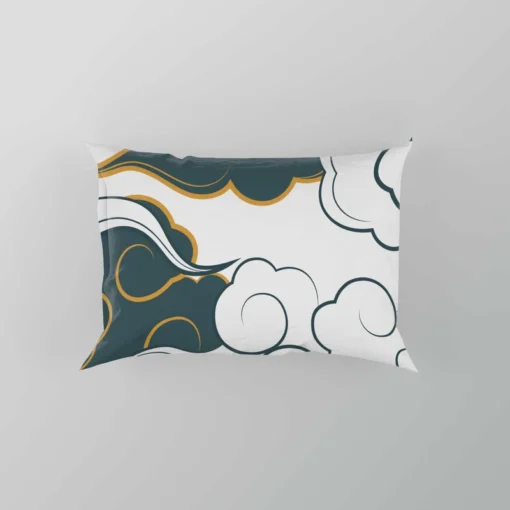 Japanese Cloud Pattern Pillow Case