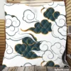 Japanese Cloud Pattern Quilt Blanket