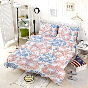 Japanese Damask Pattern Bedding Set