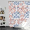 Japanese Damask Pattern Shower Curtain